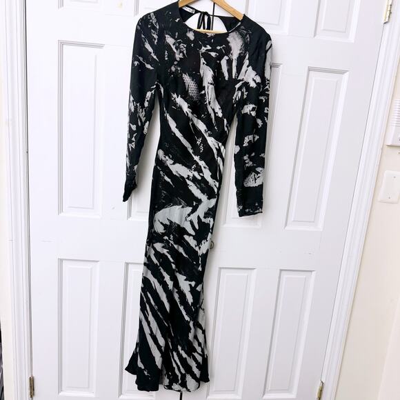 Third Form Twist Through Bias Tie Back Midi Dress - Picture 4 of 13